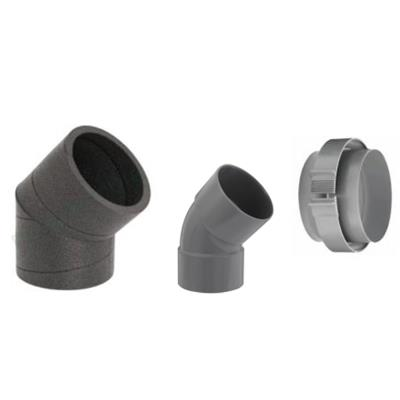 Vaillant aroSTOR | Geïsoleerde bocht 45° D80/125