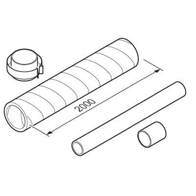 Vaillant aroSTOR | 2 meter geïsoleerd verlengstuk D80/125